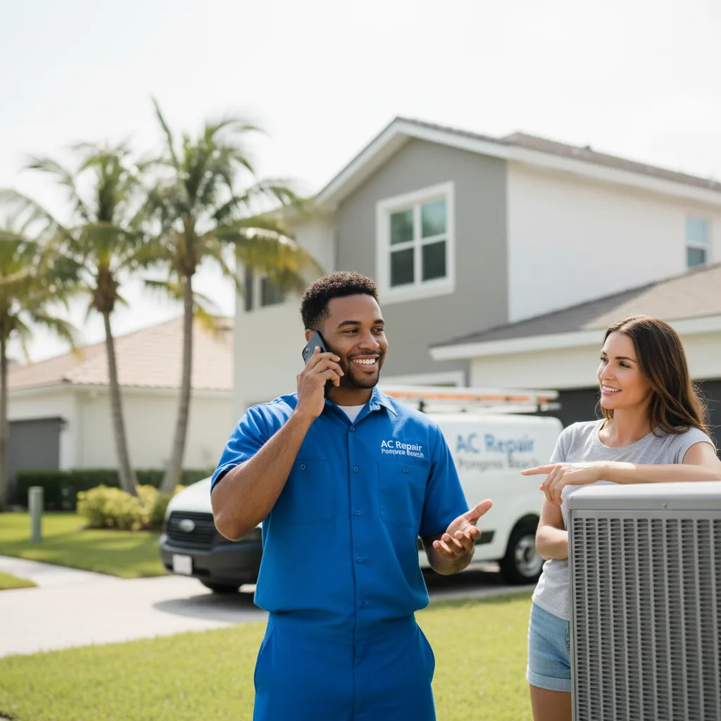 AC Repair Pompano Beach customer support in Choudrant